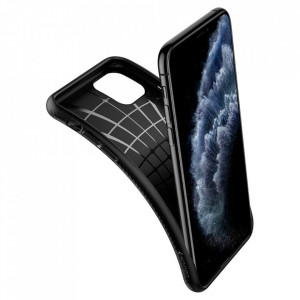 Оригинален гръб SPIGEN Liquid Air - iPhone 11 Pro черен мат - Img 8