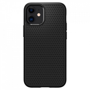 Оригинален гръб SPIGEN Liquid Air - iPhone 12 mini черен мат - Img 2