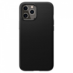 Оригинален гръб SPIGEN Liquid Air - iPhone 12 Pro Max черен мат - Img 2