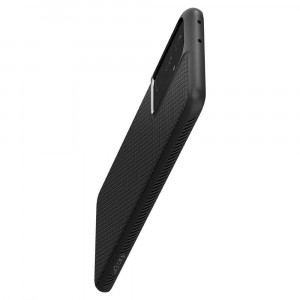 Оригинален гръб SPIGEN Liquid Air - Samsung Galaxy S21 Ultra 5G черен мат - Img 10