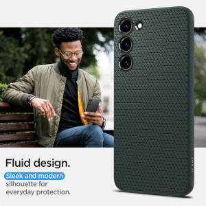 Оригинален гръб SPIGEN Liquid Air - Samsung Galaxy S23 тъмнозелен - Img 15