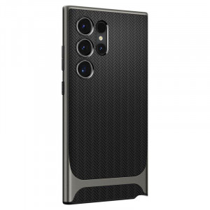 Оригинален гръб SPIGEN Neo Hybrid - Samsung Galaxy S24 Ultra металносив - Img 15