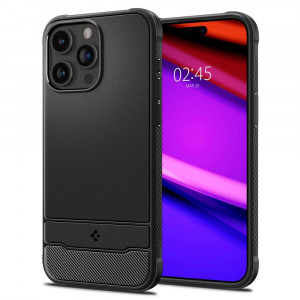 Оригинален гръб SPIGEN Rugged Armor MagSafe - iPhone 15 Pro черен мат - Img 10