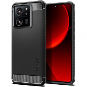 Оригинален гръб SPIGEN Rugged Armor - Xiaomi 13T / 13T Pro черен мат - Img 1