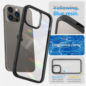 Оригинален гръб SPIGEN Ultra Hybrid - iPhone 14 Pro черен мат - Img 10