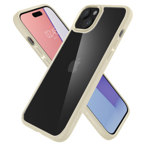 Оригинален гръб SPIGEN Ultra Hybrid - iPhone 15 Plus бежов - Img 2
