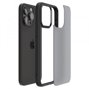 Оригинален гръб SPIGEN Ultra Hybrid - iPhone 15 Pro Max Frost Black - Img 7