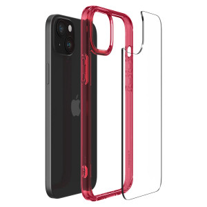 Оригинален гръб SPIGEN Ultra Hybrid - iPhone 15 Red Crystal - Img 3