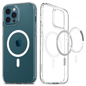 Оригинален гръб SPIGEN Ultra Hybrid MagSafe - iPhone 12 / 12 Pro бял - Img 10