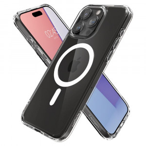 Оригинален гръб SPIGEN Ultra Hybrid MagSafe - iPhone 15 Pro Max бял - Img 7