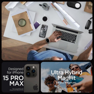 Оригинален гръб SPIGEN Ultra Hybrid MagSafe - iPhone 15 Pro Max Zero One - Img 9
