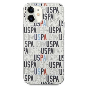 Оригинален гръб US POLO Logo Mania USHCP12SPCUSPA6 - iPhone 12 mini бял - Img 3