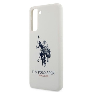 Оригинален гръб US POLO Silicone Logo USHCS21MSLHRWH - Samsung Galaxy S21+ 5G бял - Img 6