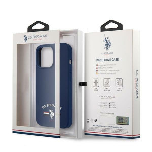 Оригинален гръб US POLO Silicone USHCP13XSFGV - iPhone 13 Pro Max тъмносин - Img 8