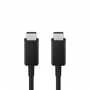 Оригинален кабел за зареждане и данни SAMSUNG USB Type C към USB Type C 5A 480Mb/s 1.8m черен (EP-DX510JBEGEU) - Img 3