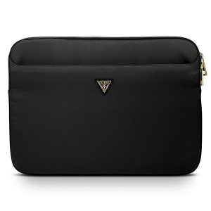 Оригинален калъф за лаптоп GUESS Nylon Triangle Logo GUCS13NTMLBK 13" черен