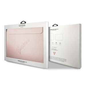 Оригинален калъф за лаптоп GUESS Saffiano Script GUCS13PUSASPI 13" розов - Img 5