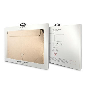 Оригинален калъф за лаптоп GUESS Saffiano Triangle Logo GUCS14PSATLE 13" / 14" бежов - Img 4