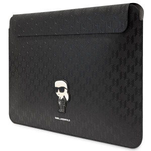Оригинален калъф за лаптоп KARL LAGERFELD Saffiano Monogram Ikonik KLCS16SAKHPKK 16" черен - Img 2