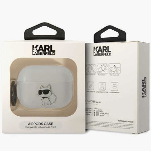 Оригинален калъф за слушалки Karl LAGERFELD Ikonik Choupette KLAP2HNCHTCT - AirPods Pro 2 прозрачен - Img 4