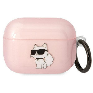Оригинален калъф за слушалки Karl LAGERFELD Ikonik Choupette KLAPHNCHTCP - AirPods Pro розов - Img 1