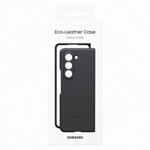 Оригинален калъф от еко кожа със защита на сгъвката SAMSUNG PU Leather - Samsung Galaxy Z Fold5 черен - Img 7