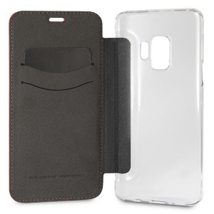 Оригинален калъф тип книга FERRARI Urban FESURFLBKTS9REB - Samsung Galaxy S9 червен - Img 4