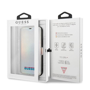 Оригинален калъф тип книга GUESS Iridescent GUFLBKN58BLD - iPhone 11 Pro сребрист - Img 11