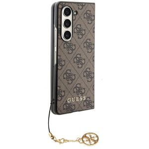 Оригинален калъф GUESS 4G Charms GUHCZFD5GF4GBR F946 Z Fold5 кафяв - Img 6