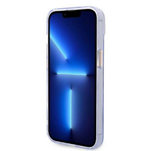 Оригинален полупрозрачен твърд гръб GUESS Gold Outline MagSafe GUHMP14SHTCMU - iPhone 14 лилав - Img 5