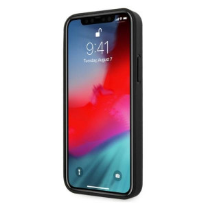 Оригинален твърд гръб от еко кожа BMW Leather Deboss BMHCP12LRCDPK - iPhone 12 Pro Max черен - Img 5
