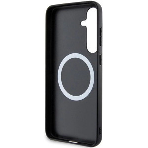 Оригинален твърд гръб BMW Carbon Tricolor MagSafe BMHMS24S23PUDTK - Samsung Galaxy S24 черен - Img 7