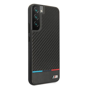Оригинален твърд гръб BMW M Collection Triangles BMHCS22MPUCARTCBK - Samsung Galaxy S22+ черен - Img 4