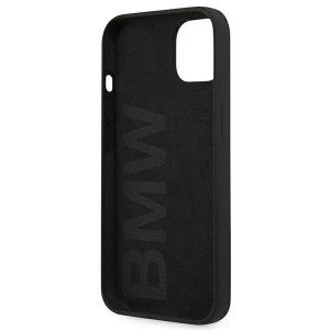 Оригинален твърд гръб BMW Silicone Signature BMHCP13MSILBK - iPhone 13 черен - Img 7