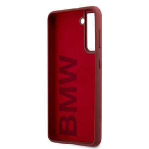 Оригинален твърд гръб BMW Silicone Signature BMHCS21 5GSSLBLRE - Samsung Galaxy S21 5G червен - Img 7