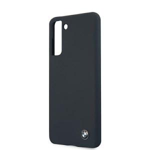 Оригинален твърд гръб BMW Silicone Signature BMHCS21MSILNA - Samsung Galaxy S21+ 5G тъмносин - Img 6