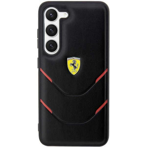 Оригинален твърд гръб FERRARI Hot Stamp Lines FEHCS23SPBAK - Samsung Galaxy S23 черен - Img 3
