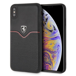 Оригинален твърд гръб FERRARI Off Track Victory FEOVEHCI65BK - iPhone XS Max черен - Img 2