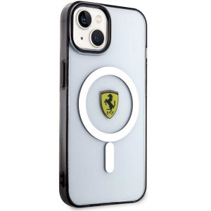 Оригинален твърд гръб FERRARI Outline MagSafe FEHMP14MURKT - iPhone 14 Plus прозрачен - Img 4