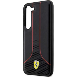 Оригинален твърд гръб FERRARI Perforated 296 P FEHCS23SPCSK - Samsung Galaxy S23 черен - Img 6
