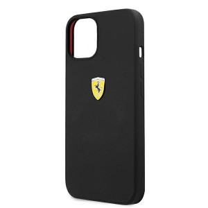 Оригинален твърд гръб FERRARI Silicone FESSIHCP13SBK - iPhone 13 mini черен - Img 6