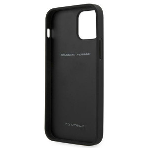 Оригинален твърд гръб FERRARI Track Carbon Stripe FESAXHCP12SBK - iPhone 12 mini черен - Img 7