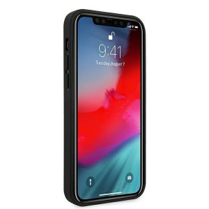 Оригинален твърд гръб FERRARI Track Perforated FESPEHCP12LBK - iPhone 12 Pro Max черен - Img 7