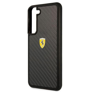 Оригинален твърд гръб FERRARI Track Real Carbon FEHCS22MFCAK - Samsung Galaxy S22+ черен - Img 6