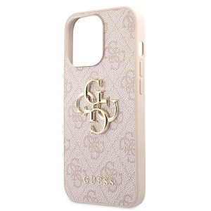Оригинален твърд гръб GUESS 4G Big Metal Logo GUHCP13X4GMGPI - iPhone 13 Pro Max розов - Img 6