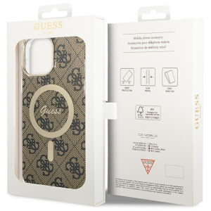 Оригинален твърд гръб GUESS 4G GUHMP13XH4STW - iPhone 13 Pro Max кафяв - Img 8