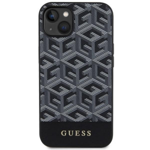 Оригинален твърд гръб GUESS GCube Stripes MagSafe GUHMP14SHGCFSEK - iPhone 14 черен - Img 3