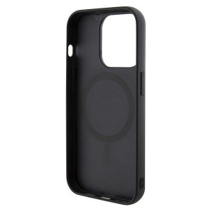 Оригинален твърд гръб GUESS GCube Stripes MagSafe - iPhone 15 Pro черен - Img 7