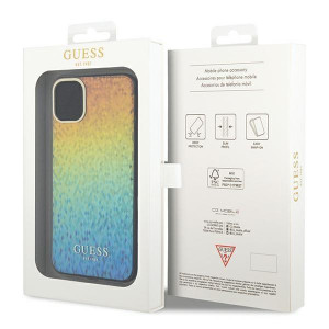 Оригинален твърд гръб GUESS IML Faceted Mirror Disco Iridescent - iPhone 11 многоцветен - Img 8
