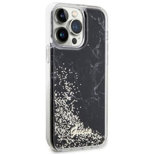 Оригинален твърд гръб GUESS Liquid Glitter Marble GUHCP14XLCSGSGK - iPhone 14 Pro Max черен - Img 4